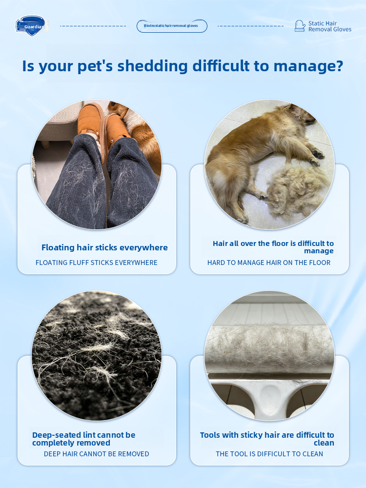 Reusable Pet Hair Removal Gloves